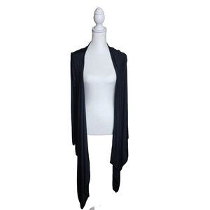 Vertigo Paris Black Wrap Cardigan Duster Size Small NWT